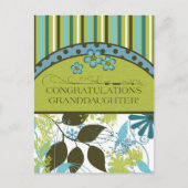 Herzlichen Glückwunsch Grandtochter Jegliche Occai Postkarte (Vorderseite)