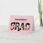 Herzlichen Glückwunsch Großer Mustertext Karte (Vorderseite)