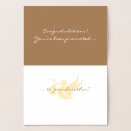 Herzlichen Glückwunsch! Großmutter-Foil-Karte Folienkarte