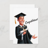 Herzlichen Glückwunsch Grußkarte (Vorne/Hinten)