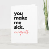 Herzlichen Glückwunsch Grußkarte, Glückwunsch Karte (Vorderseite)