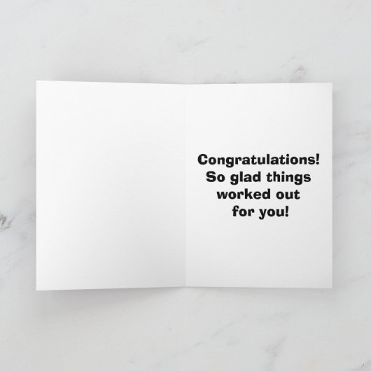 Herzlichen Glückwunsch Grußkarte "Spectickles" Karte (Innenseite)