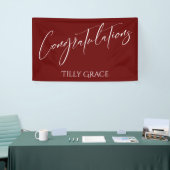 Herzlichen Glückwunsch Handwriting Typografie Burg Banner (Messeveranstaltung)