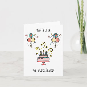 Herzlichen Glückwunsch   Happy Birthday Karte