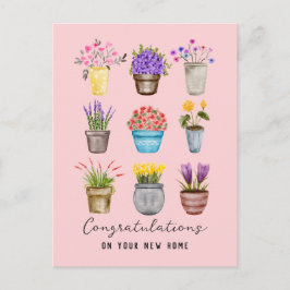 Herzlichen Glückwunsch Hausbesitzer Neue Zuhause B Postkarte