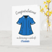 Herzlichen Glückwunsch, Hebamme zu werden Karte (Gelbe Blume)