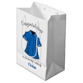 Herzlichen Glückwunsch, Hebamme zu werden Mittlere Geschenktüte (Vorderseite Schrägansicht)