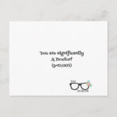 Herzlichen Glückwunsch, Herr Doktor, Postkarte (Vorderseite)