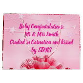 Herzlichen Glückwunsch Herrn & Frau [Name] Ein Sou Große Geschenktüte (Rückseite)