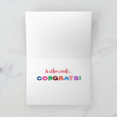 Herzlichen Glückwunsch Herzlichen Glückwunsch! Karte (Innenseite)