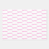 Herzlichen Glückwunsch Herzlichen Glückwunsch zum  Geschenkpapier Set (Vorderseite 2)