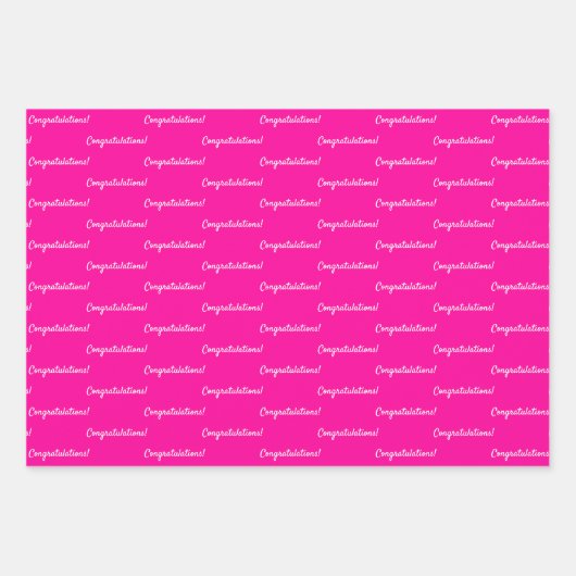 Herzlichen Glückwunsch Herzlichen Glückwunsch zum Geschenkpapier Set (Vorderseite)