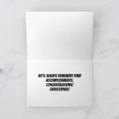 Herzlichen Glückwunsch High School Abschluss Karte (Innenseite)