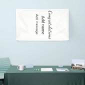 Herzlichen Glückwunsch hinzufügen Name Nachricht e Banner (Messeveranstaltung)