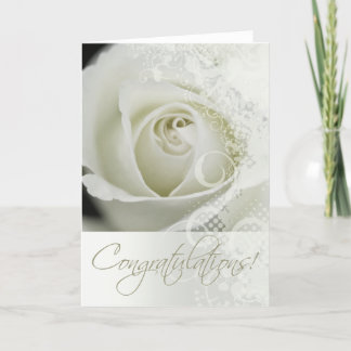 Herzlichen Glückwunsch Hochzeit Bridal Lace Rose ( Feiertagskarte