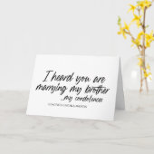 Herzlichen Glückwunsch Hochzeit Just Married Braut Karte (Gelbe Blume)