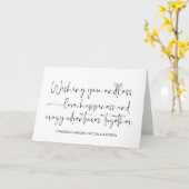 Herzlichen Glückwunsch Hochzeit Just Married Braut Karte (Gelbe Blume)