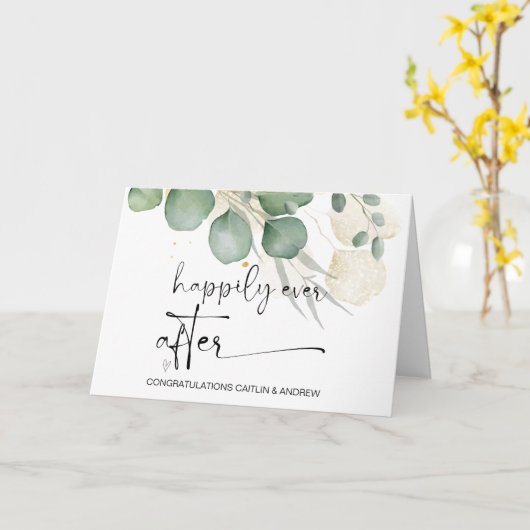 Herzlichen Glückwunsch Hochzeit Just Married Braut Karte (Gelbe Blume)