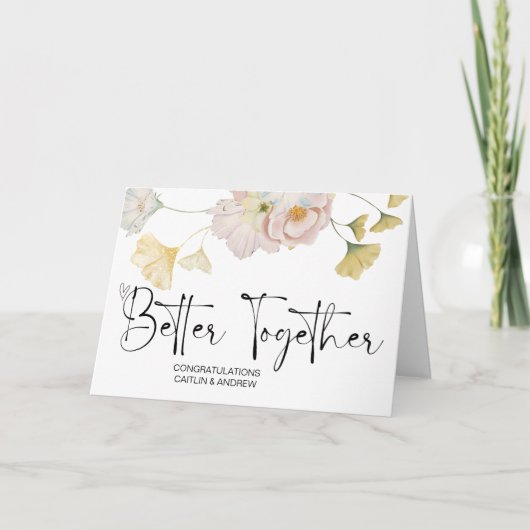 Herzlichen Glückwunsch Hochzeit New Weds Braut und Karte (Vorderseite)