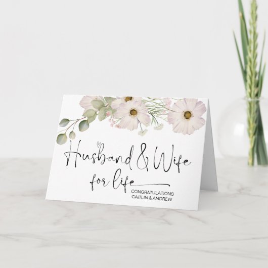 Herzlichen Glückwunsch Hochzeit New Weds Braut und Karte (Vorderseite)