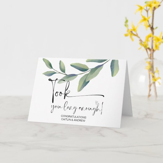 Herzlichen Glückwunsch Hochzeit New Weds Braut und Karte (Gelbe Blume)