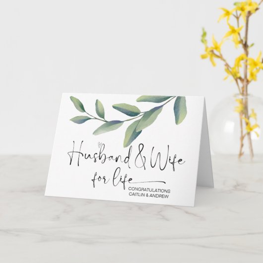 Herzlichen Glückwunsch Hochzeit New Weds Braut und Karte (Gelbe Blume)