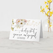 Herzlichen Glückwunsch Hochzeit Verlobung Braut un Karte (Gelbe Blume)