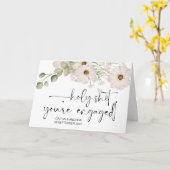 Herzlichen Glückwunsch Hochzeit Verlobung Braut un Karte (Gelbe Blume)