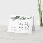 Herzlichen Glückwunsch Hochzeit Verlobung Braut un Karte (Vorderseite)