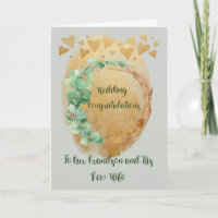 Herzlichen Glückwunsch Hochzeitskarte Enkel & neue
