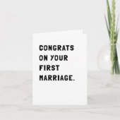 Herzlichen Glückwunsch Hochzeitskarte Karte (Vorderseite)