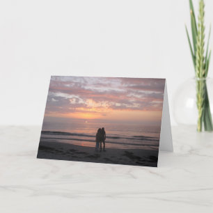 Herzlichen Glückwunsch Hochzeitsstrand Karte