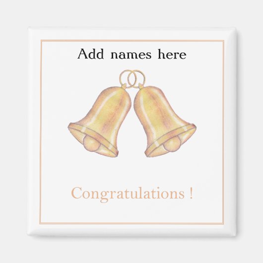 Herzlichen Glückwunsch Hochzeitstag Magnet (Vorne)