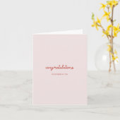 Herzlichen Glückwunsch - Ich bin so stolz auf Sie Karte (Gelbe Blume)