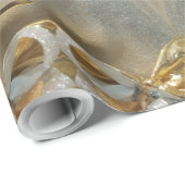 Herzlichen Glückwunsch Imitats Gold Foil Script El Geschenkpapier (Rolleneckpunkt)