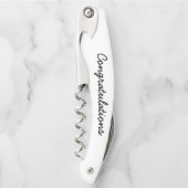 Herzlichen Glückwunsch Individuelle Name Gift Kellnermesser (Vorderseite)