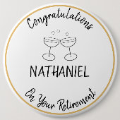 Herzlichen Glückwunsch Individuelle Name Keepake Button (Vorderseite)