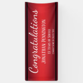 Herzlichen Glückwunsch Jahr für Dienst Rot Banner (Vertikal)