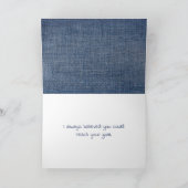 Herzlichen Glückwunsch Jeans Karte (Innenseite)