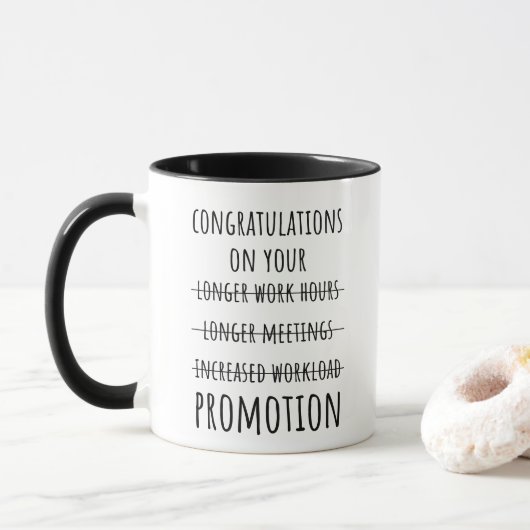 Herzlichen Glückwunsch Job Werbeaktion Funny Cowor Tasse (Mit Donut)