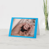 Herzlichen Glückwunsch Junge Mutter und Baby Boy M Karte (Vorderseite)