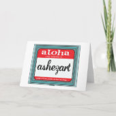 Herzlichen Glückwunsch! Just Married Card Karte (Rückseite)