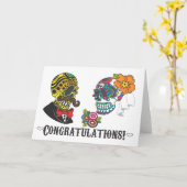 Herzlichen Glückwunsch! Just Married Card Karte (Gelbe Blume)