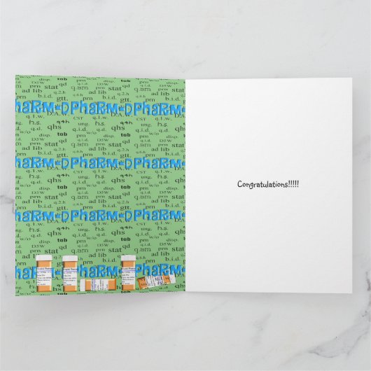 Herzlichen Glückwunsch Karte (Innenseite)