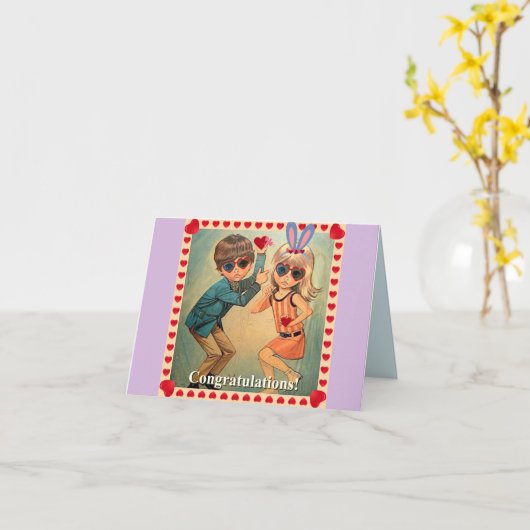 Herzlichen Glückwunsch Karte (Gelbe Blume)