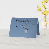 Herzlichen Glückwunsch Karte (Gelbe Blume)