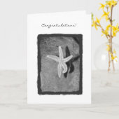 Herzlichen Glückwunsch! Karte (Gelbe Blume)