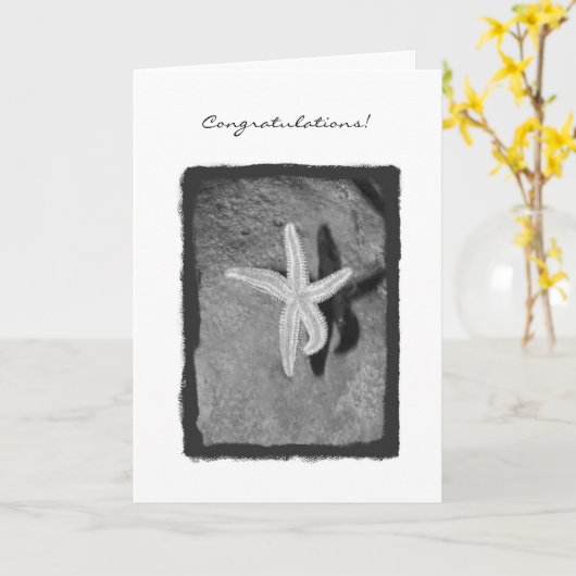 Herzlichen Glückwunsch! Karte (Gelbe Blume)