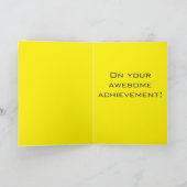 Herzlichen Glückwunsch! Karte (Innenseite)