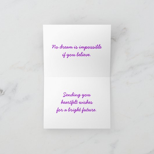 Herzlichen Glückwunsch Karte (Innenseite)